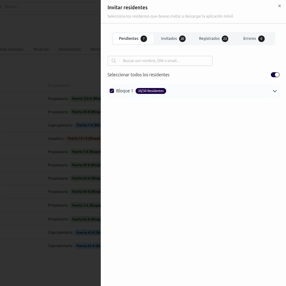 Comunicaciones interface